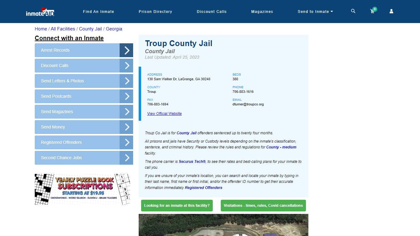 Troup County Jail - Inmate Locator - LaGrange, GA